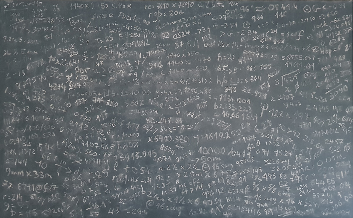 I Want to Make a Painting - Calculations: After Beuys